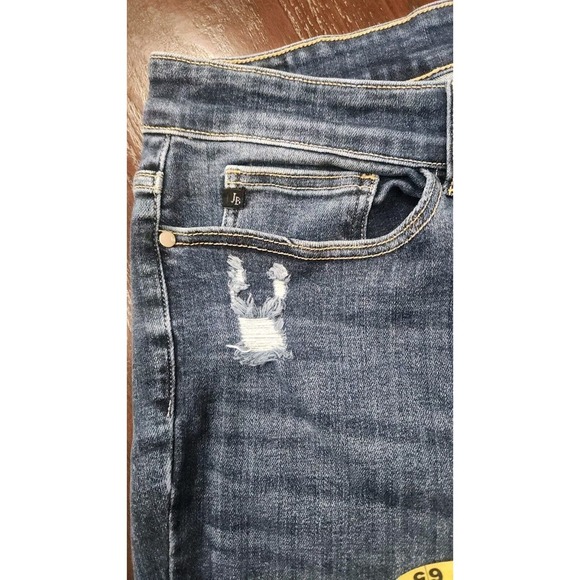 Judy Blue Boyfriend Fit Jeans Size 22w Plus Women Mid Wash High Rise distressed - Picture 7 of 11